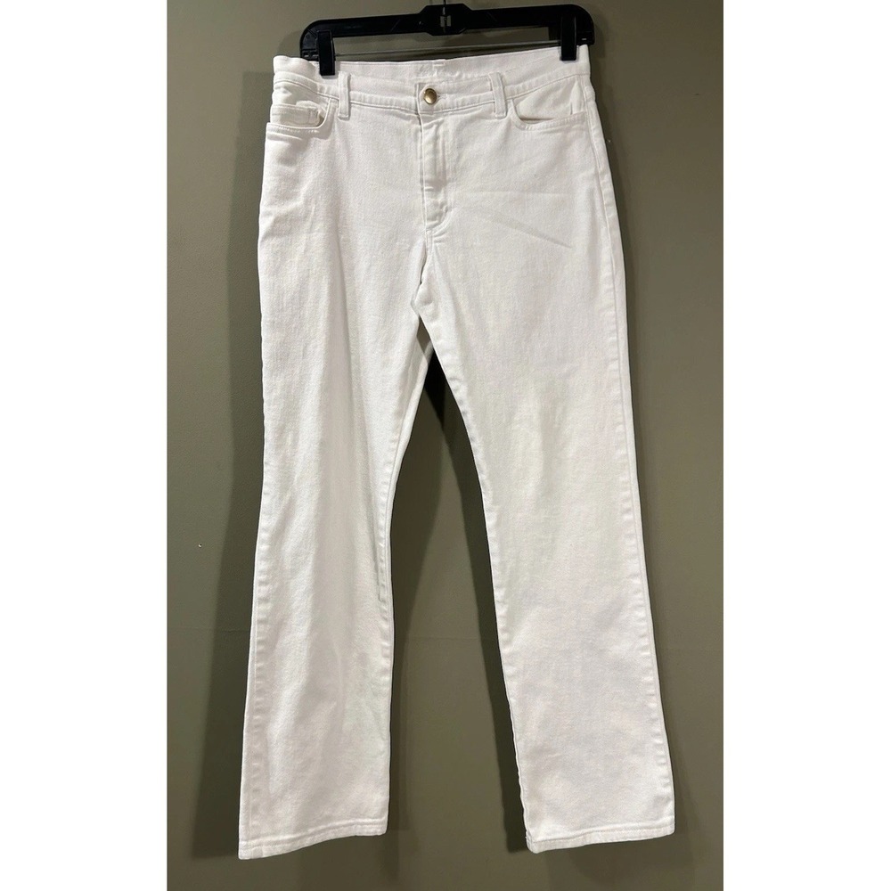 Loro Piana Jeans Womens Sz 44 US 8 White Straight Quiet Luxury Coastal Preppy